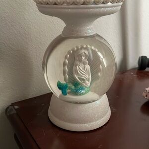 Bath and body works merma globe candle holder